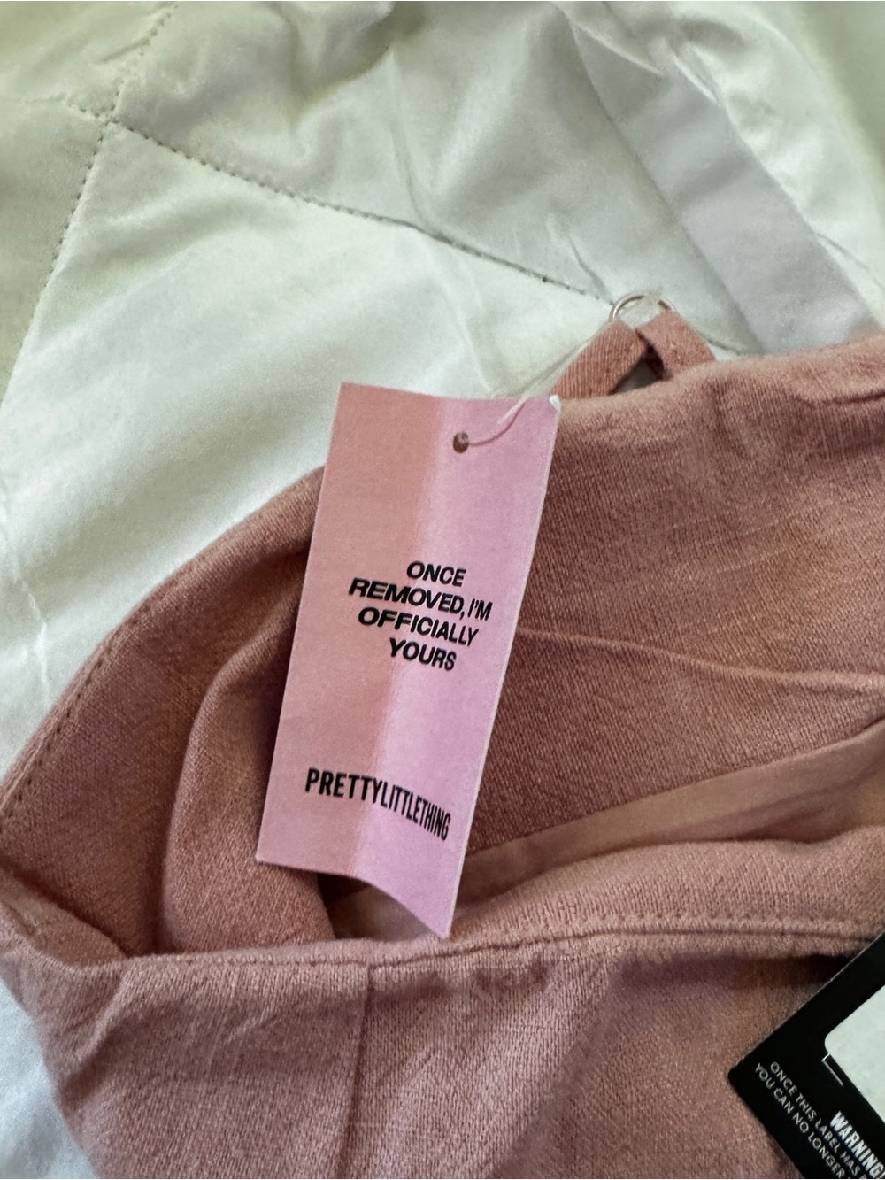 PrettyLittleThing Blush Pink Textured Fit & Flare Mini Dress - Picture 6 of 11
